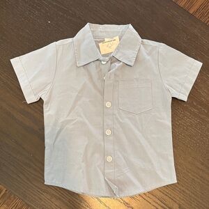 Zara Kids Light Gray Button Down Shirt
